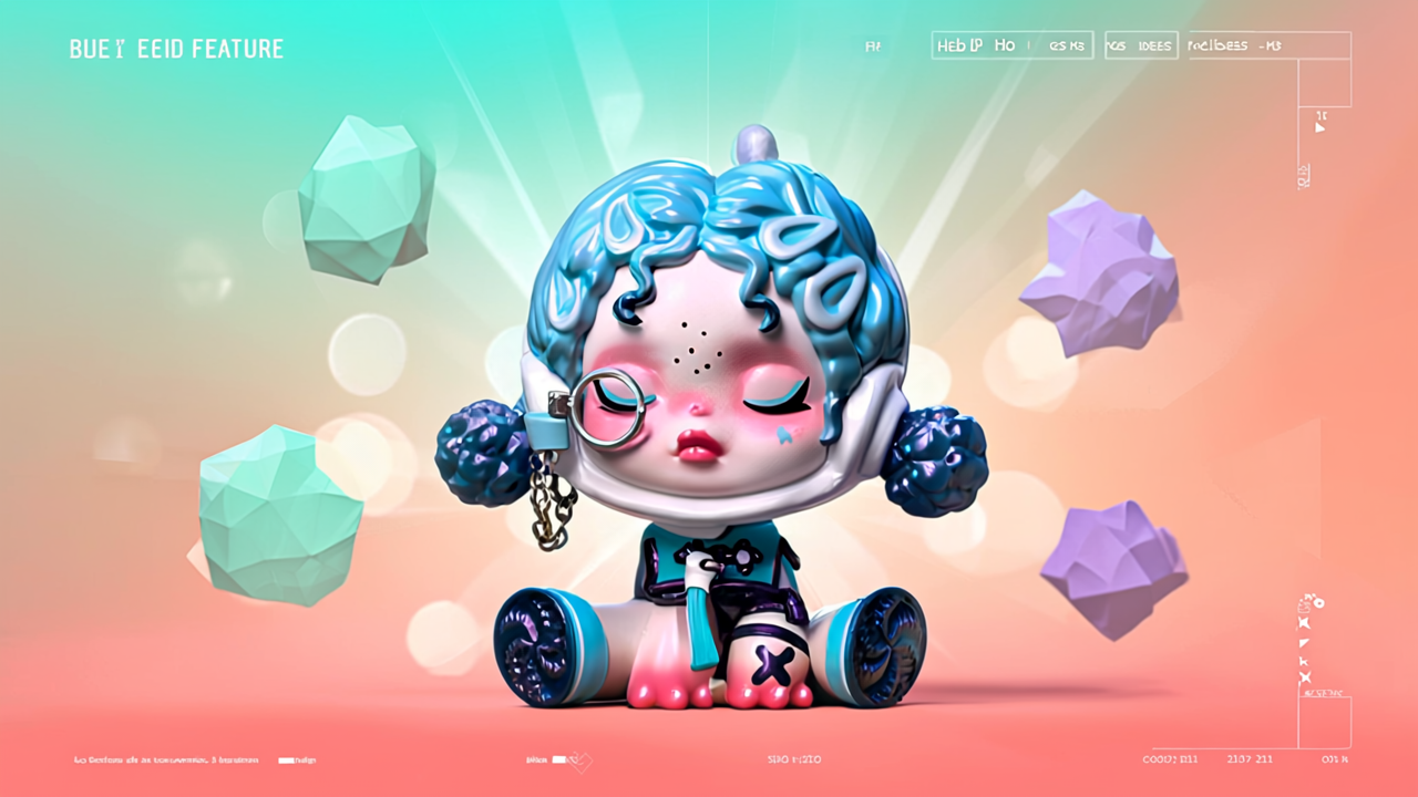 “Labubu x Kuromi crossover figure from POP MART”